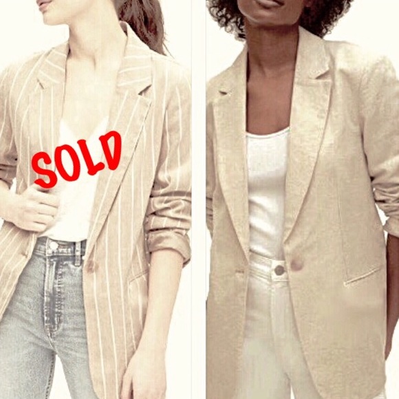Jackets & Blazers - Linen Boyfriend Jackets w/ Coordinating Skirts!!